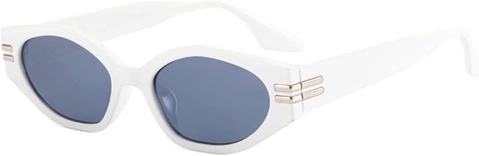 

Винтажные женские солнцезащитные очки, маленькие ретро-очки для женщин/мужчин, очки с леопардовым принтом, женские очки с защитой от УФ-излучения UV400 SZVVBKK, Whitegray