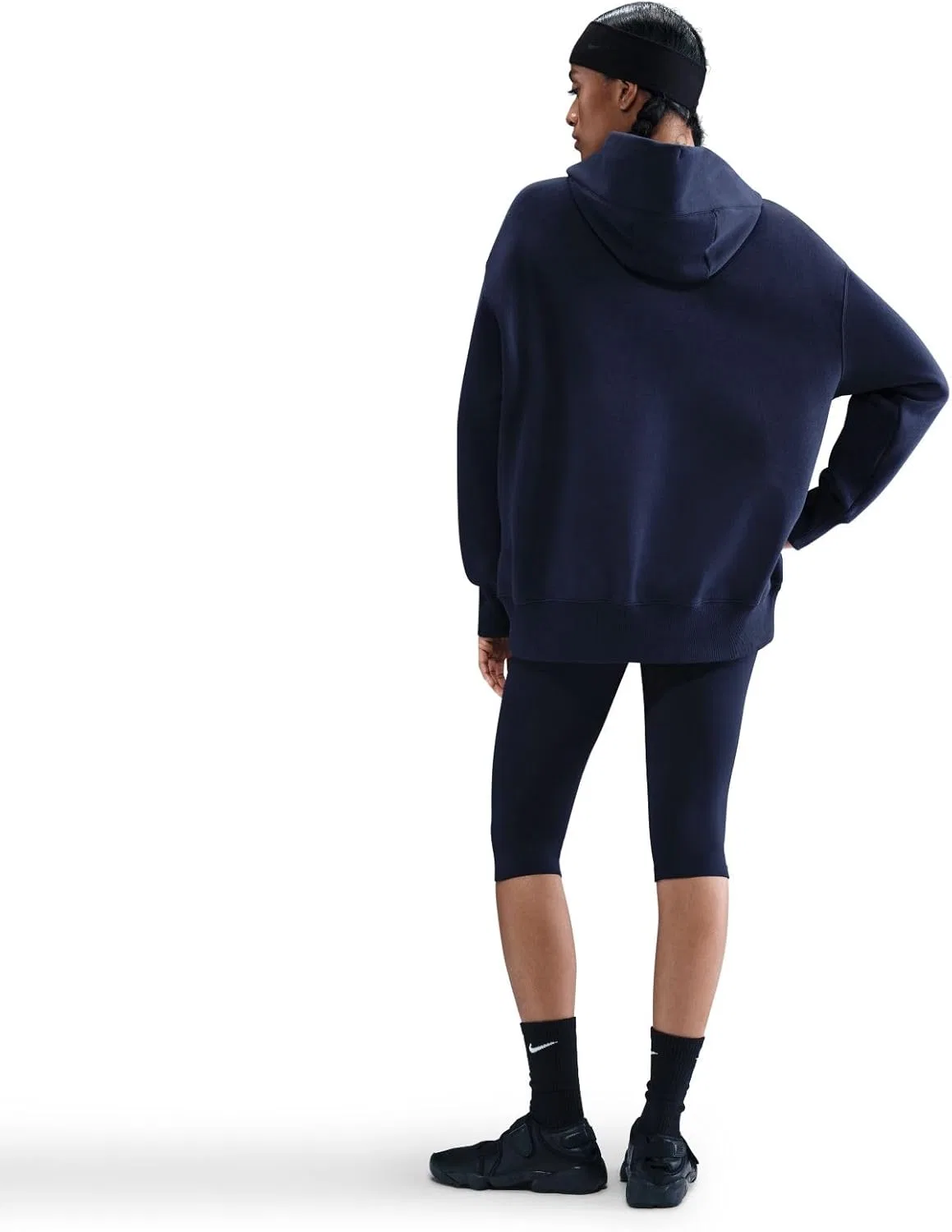 Худи Nike Sportswear Phoenix Fleece Oversized, Midnight Navy/Sail — фото 2