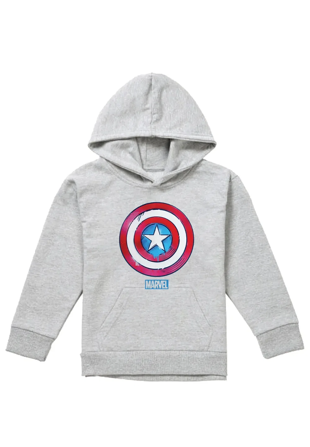 Детская худи Marvel Captain America Drip Shield, серый — фото 4
