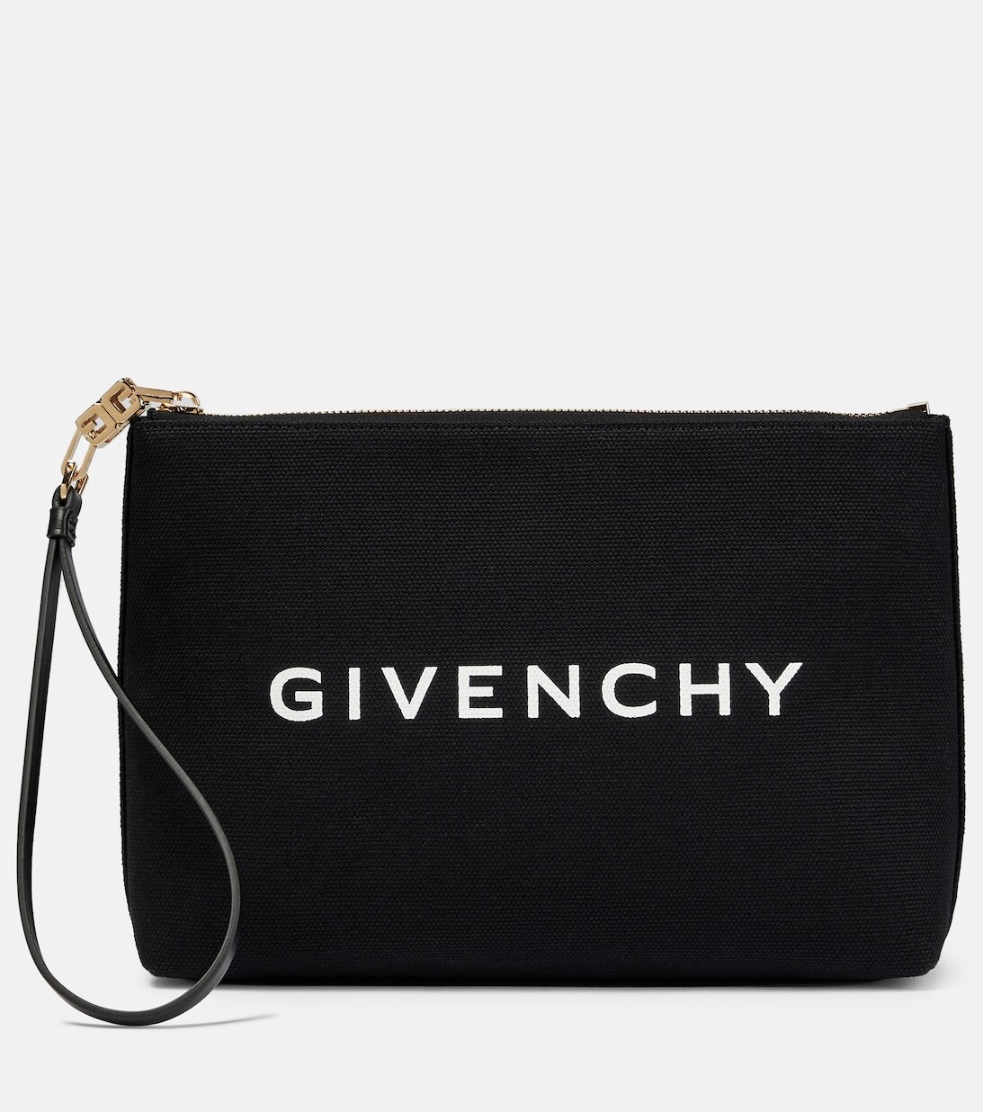 

Холщовый клатч с логотипом Givenchy, бежевый