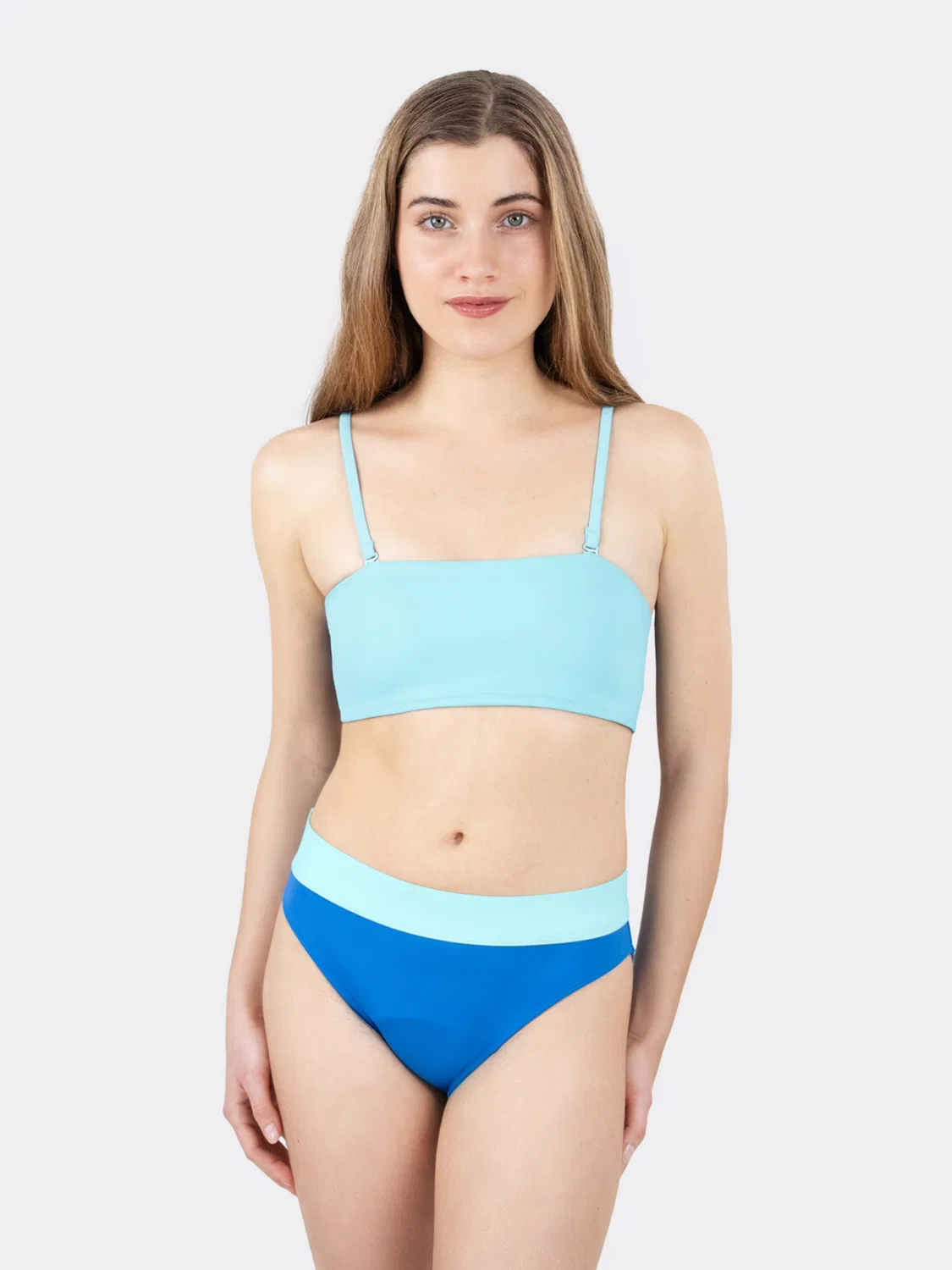 Mylily Bikini Teens Perioden Bikini Hose Low Waist mit Bund | Blau в синем цвете — фото 3