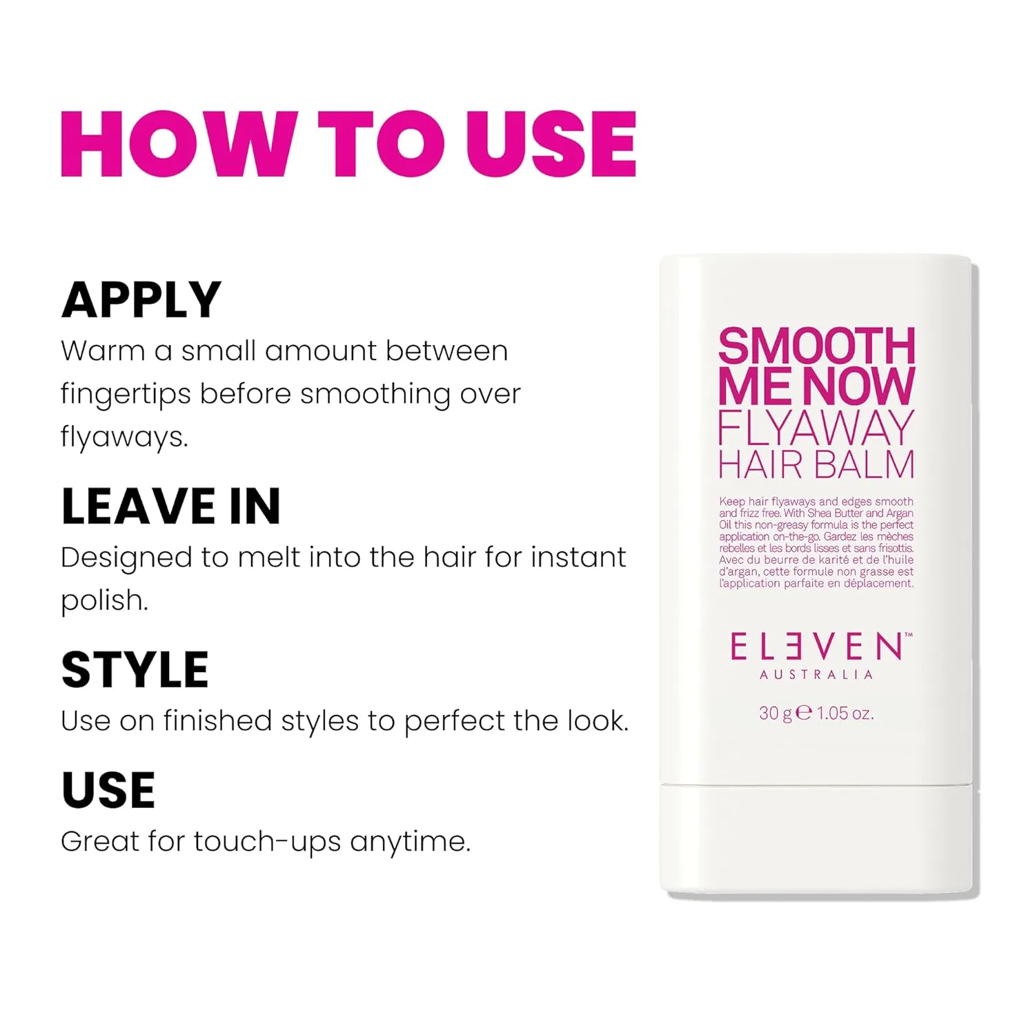 Бальзам для укладки волос «Smooth Me Now Flyaway Hair Balm» от ELEVEN AUSTRALIA Eleven Australia — фото 4