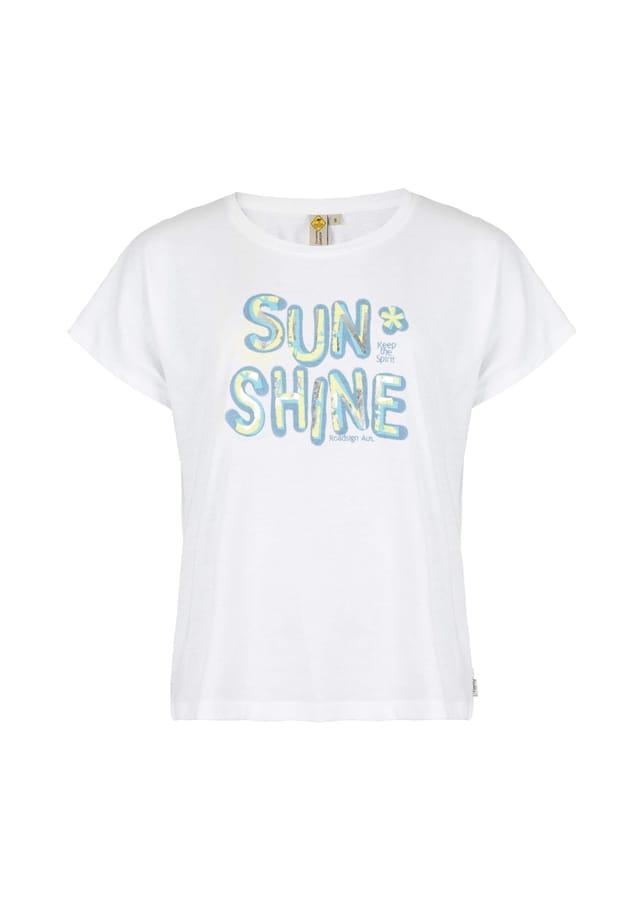 

Футболка с блестящими деталями для солнечного отношения к жизни Roadsign Australia, белый