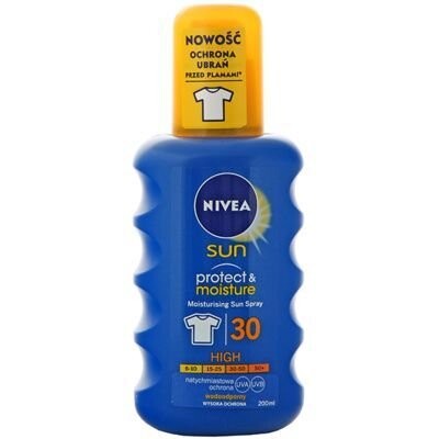 

Увлажняющий солнцезащитный спрей, SPF 30, 200 мл Nivea Sun, Protect & Moisture