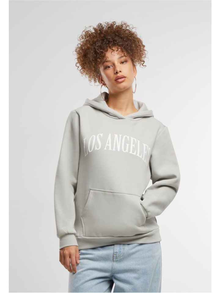 

Толстовка Los Angeles Ladies Fluffy Hoody серого цвета Mister Tee, Серый, Толстовка Los Angeles Ladies Fluffy Hoody серого цвета Mister Tee