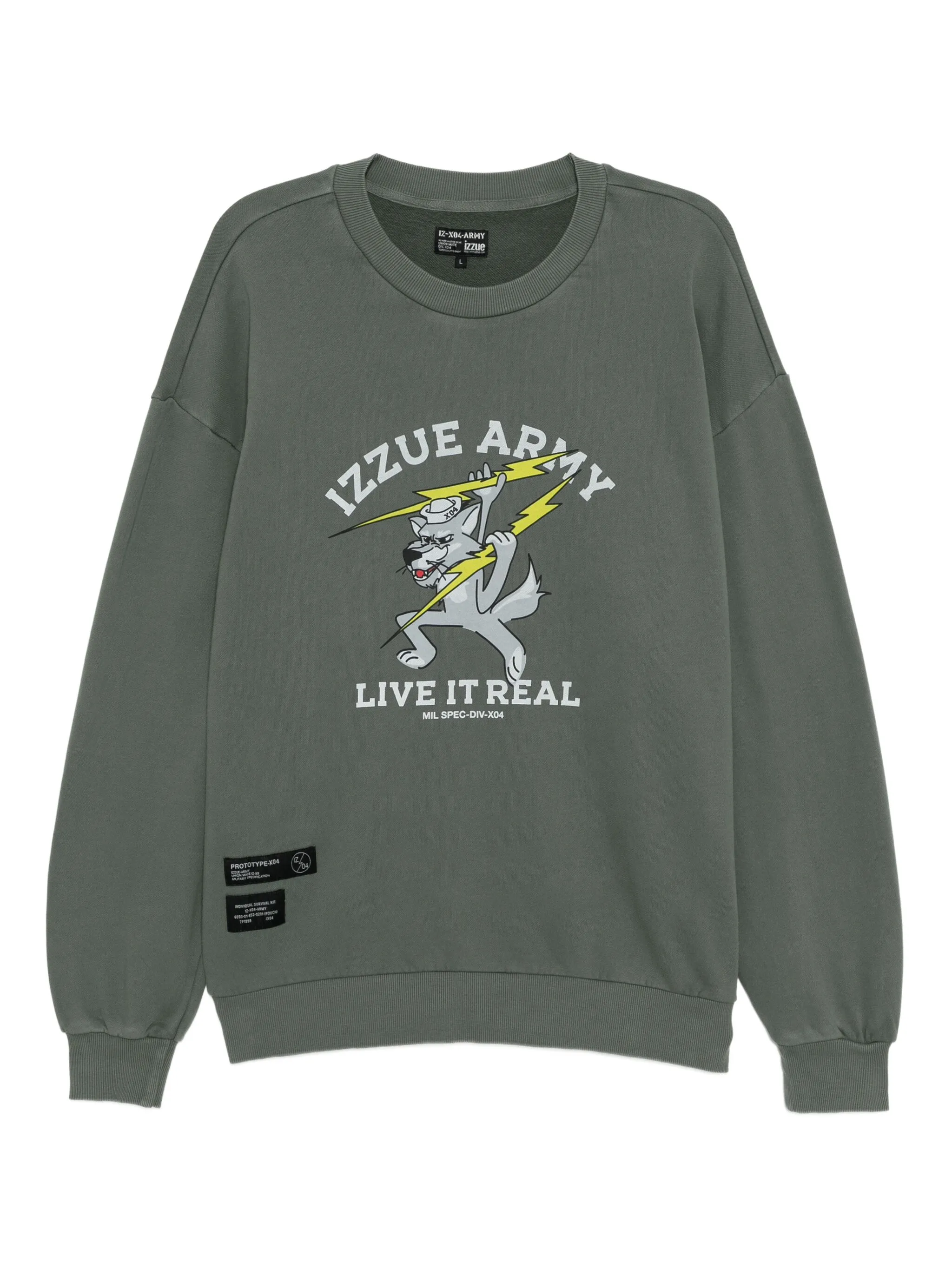 

Толстовка с графичным принтом Izzue, зеленый