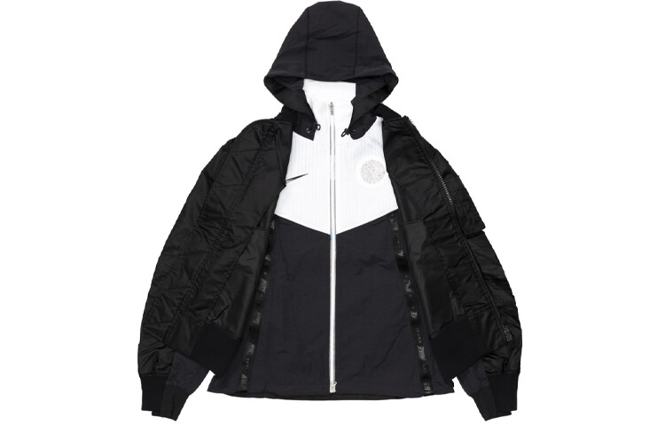 

Куртка-бомбер X Sacai Layered Nike, черный