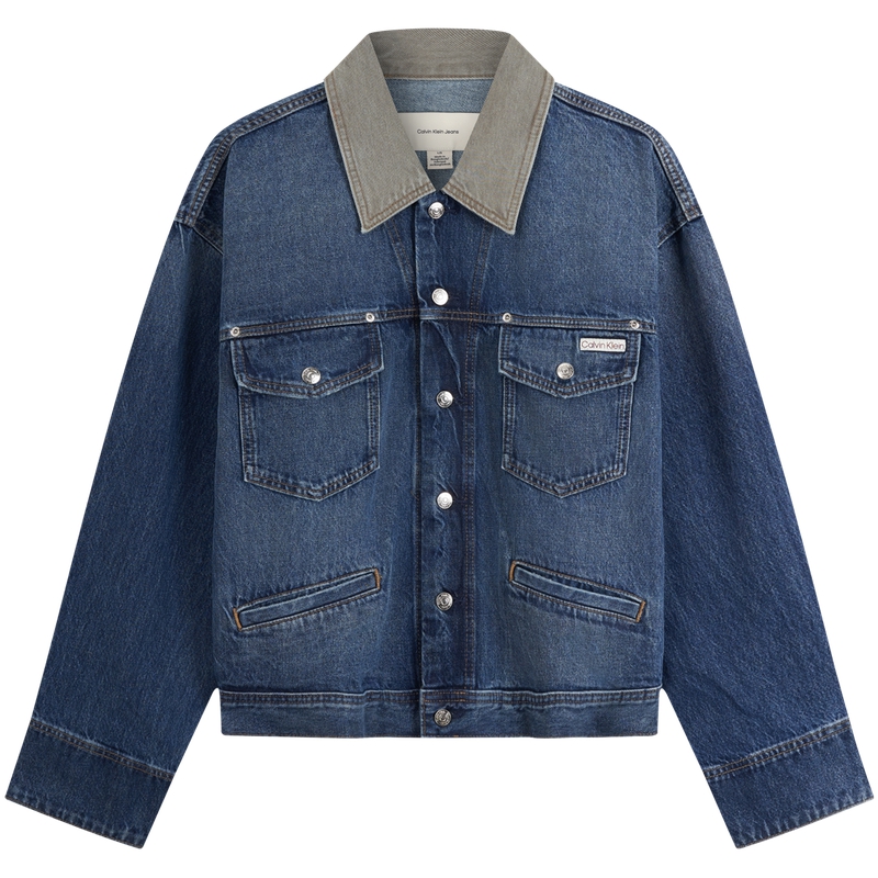 

Calvin Klein Джинсовая куртка мужская, RG8-Denim Blue