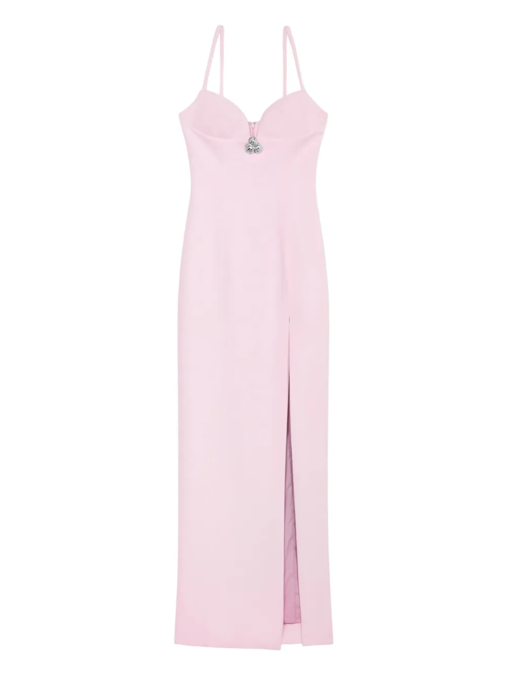 

Платье макси с кристаллами BLUMARINE, розовый