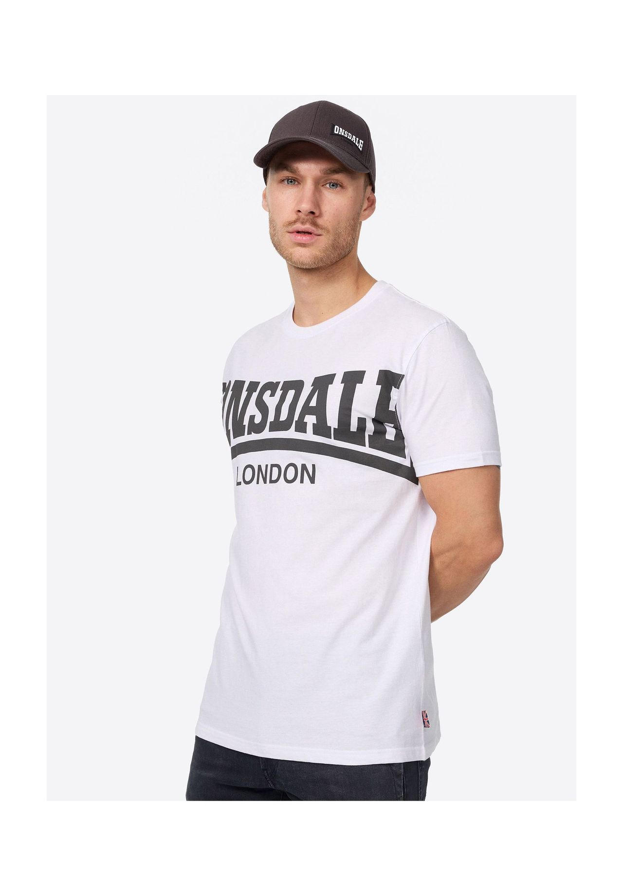 

Мужская футболка стандартного кроя YORK LONSDALE, белый