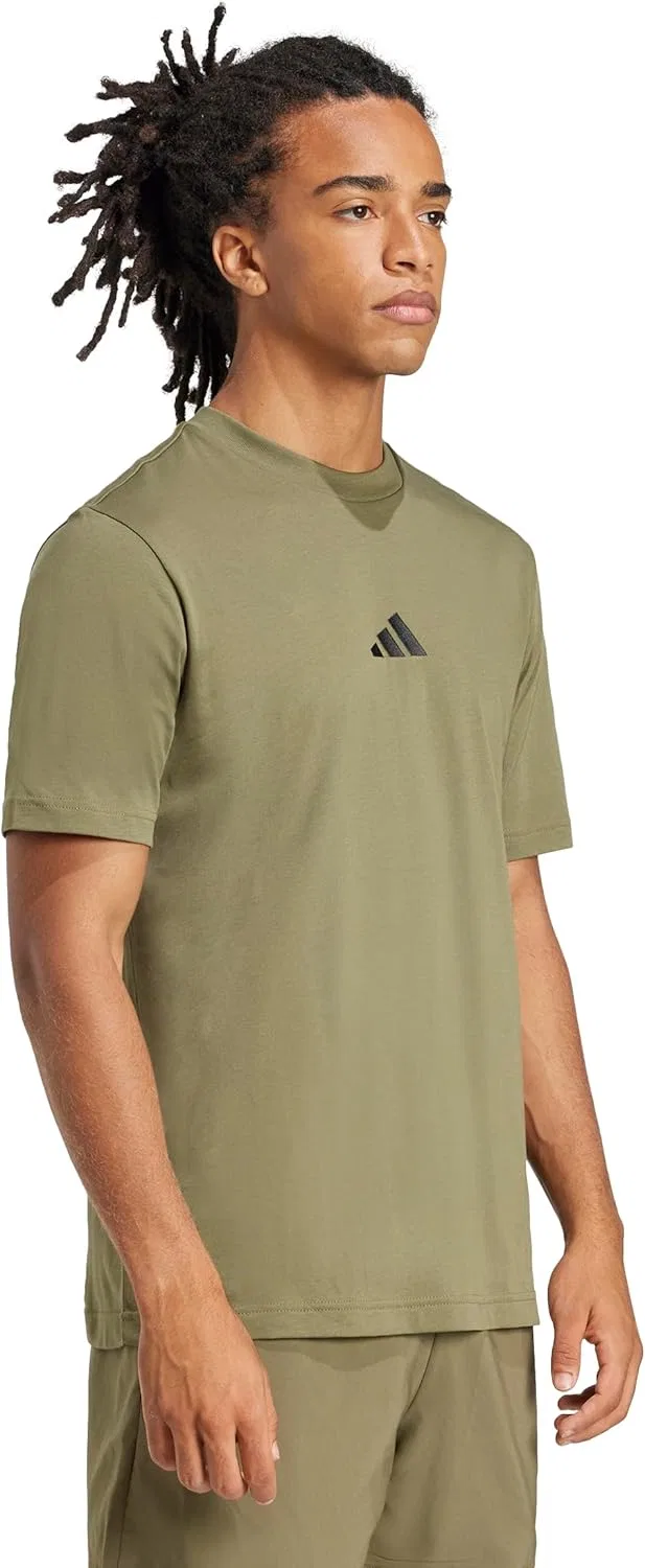 Футболка с логотипом adidas Originals, оливковый страт/черный