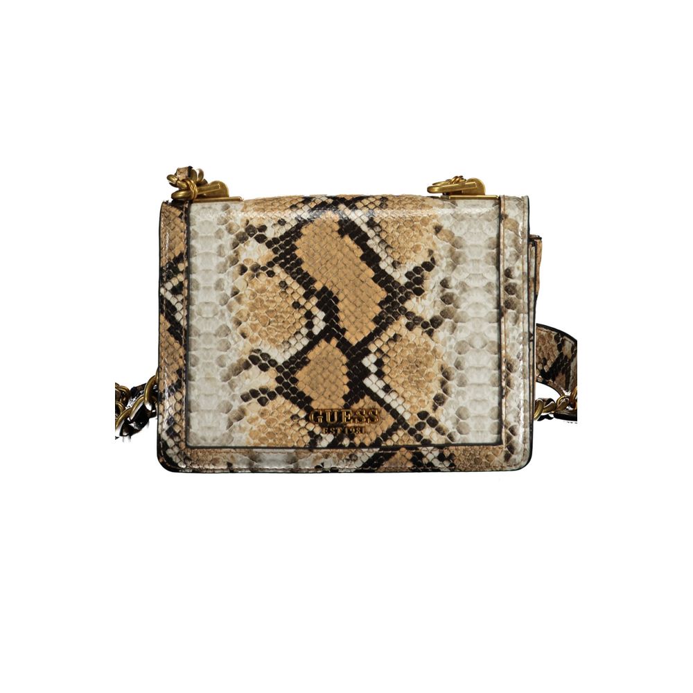 

Бежевая полиэтиленовая сумка Guess Shoes, бежевый