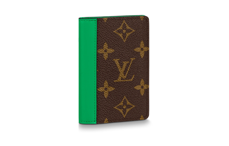 

LOUIS VUITTON Карманный органайзер Monogram Macassar Мятно-зеленый