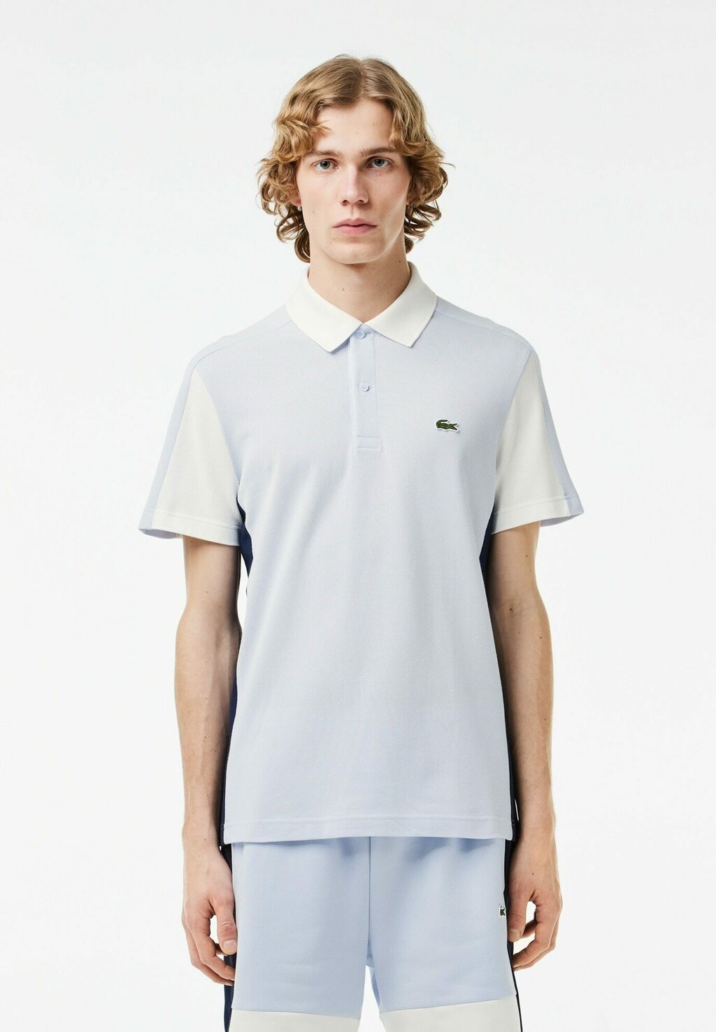 

Поло Lacoste, Светло-синий