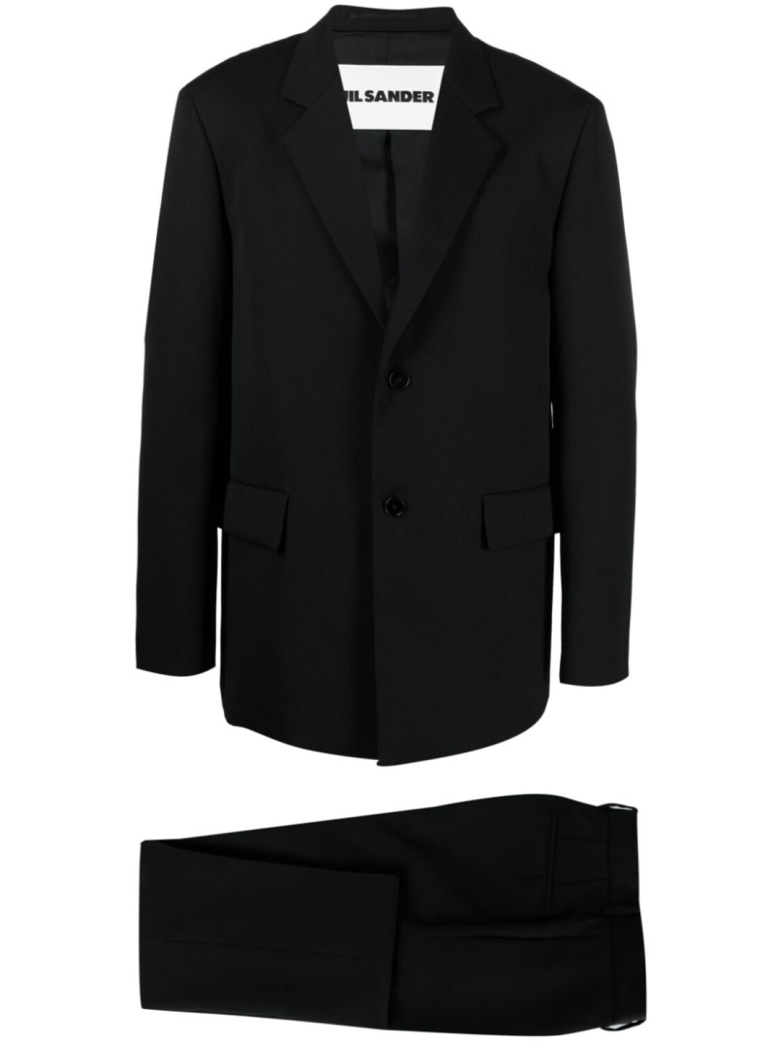 

Jil Sander костюм с однобортным пиджаком, черный