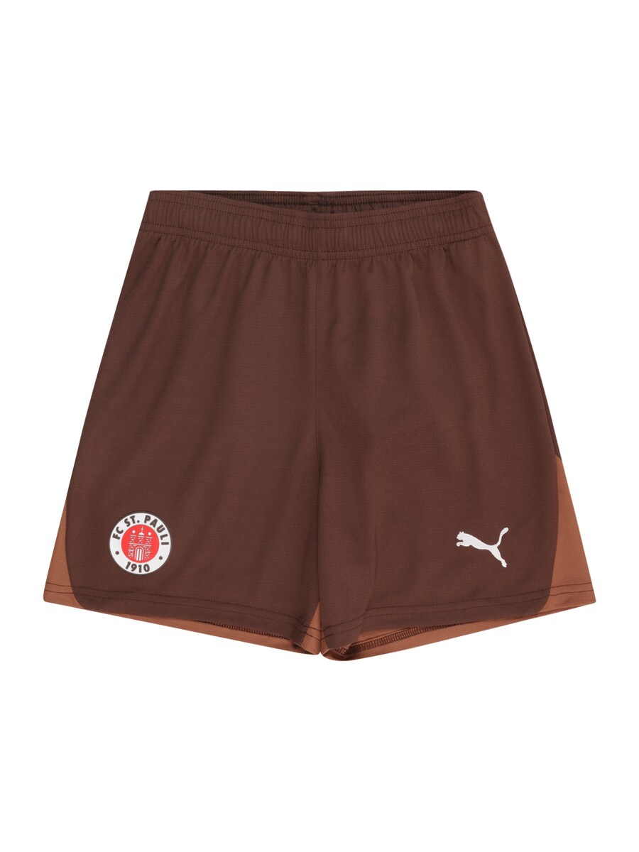 

Шорты PUMA Regular Workout Pants FC St. Pauli 24/25, цвет chocolate/mocha