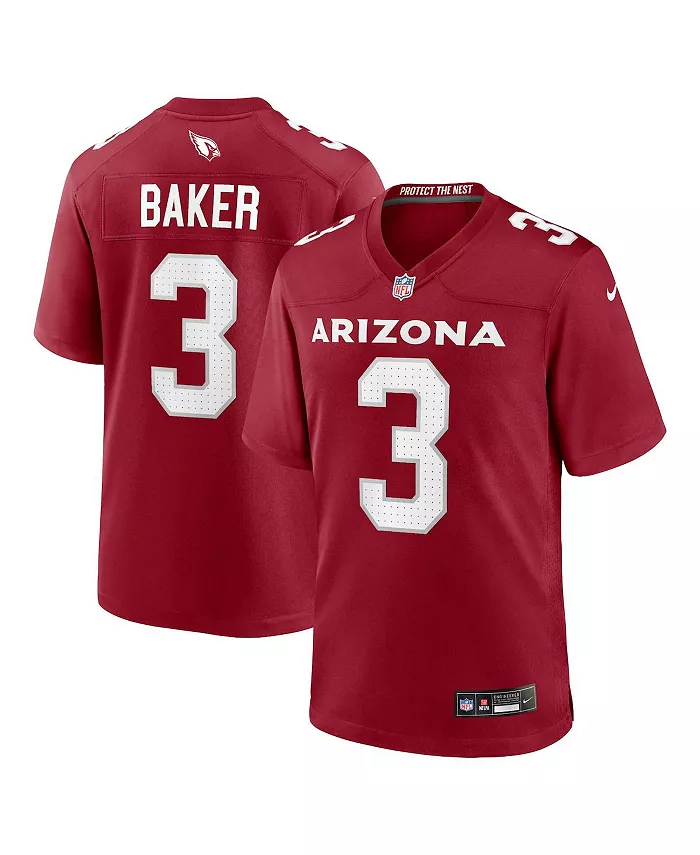 

Мужская игровая футболка Budda Baker Arizona Cardinals Nike, красный