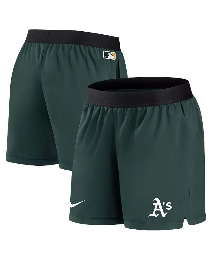

Женские зеленые шорты Oakland Athletics Authentic Collection Team Performance Nike