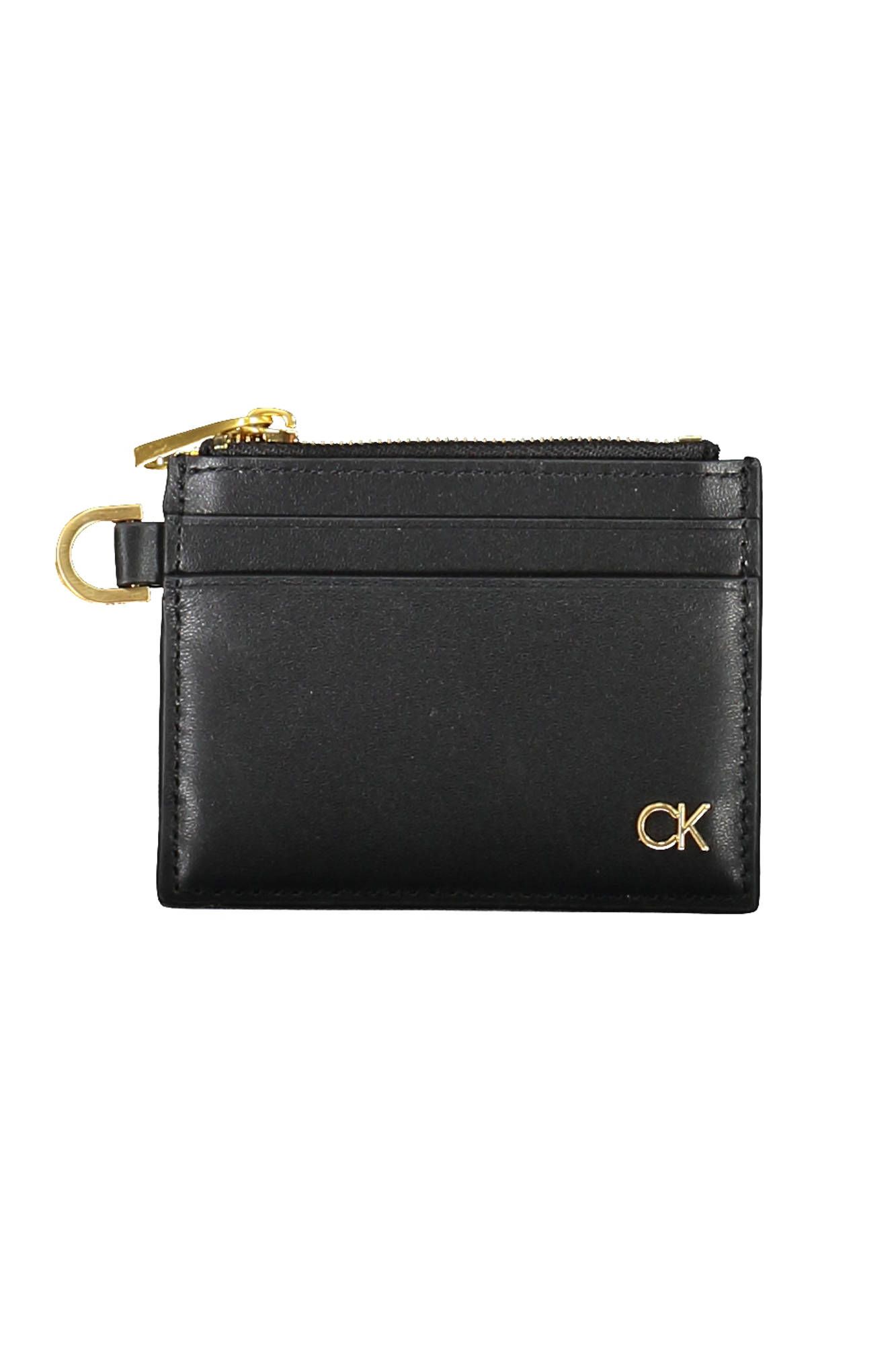 

Черный кожаный мужской кошелек Calvin Klein