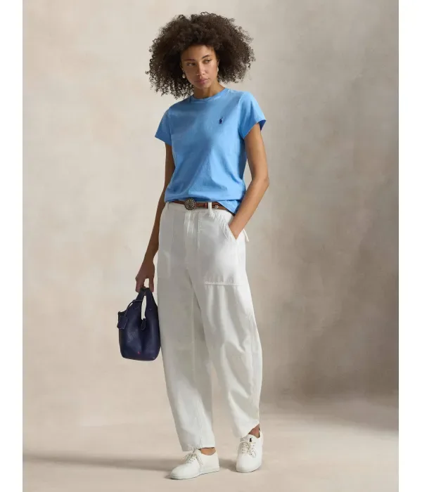 Футболка classic fit Polo Ralph Lauren, небесно-голубой — фото 2