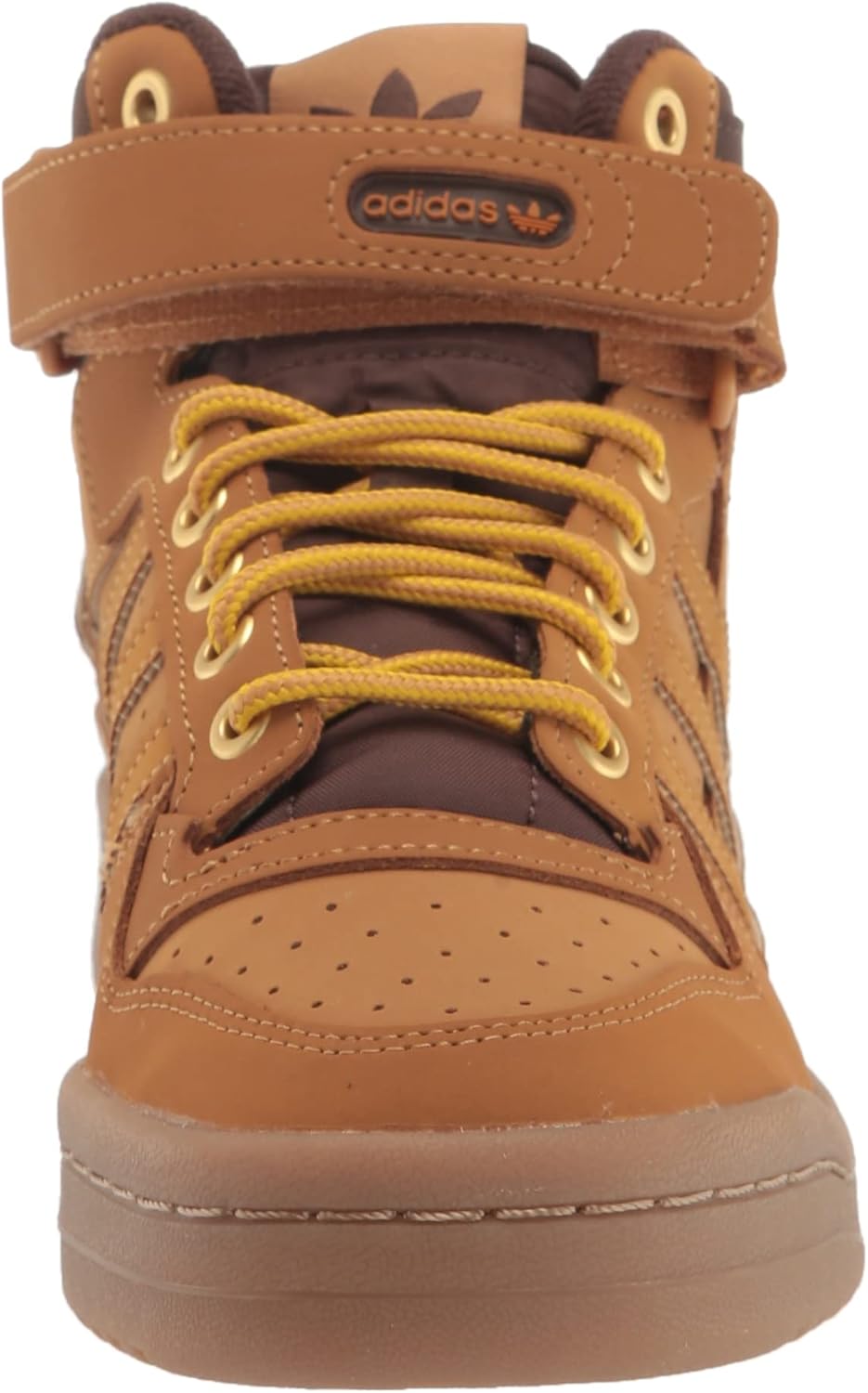Мужские кроссовки Adidas Originals Forum Mid, коричневый — фото 2