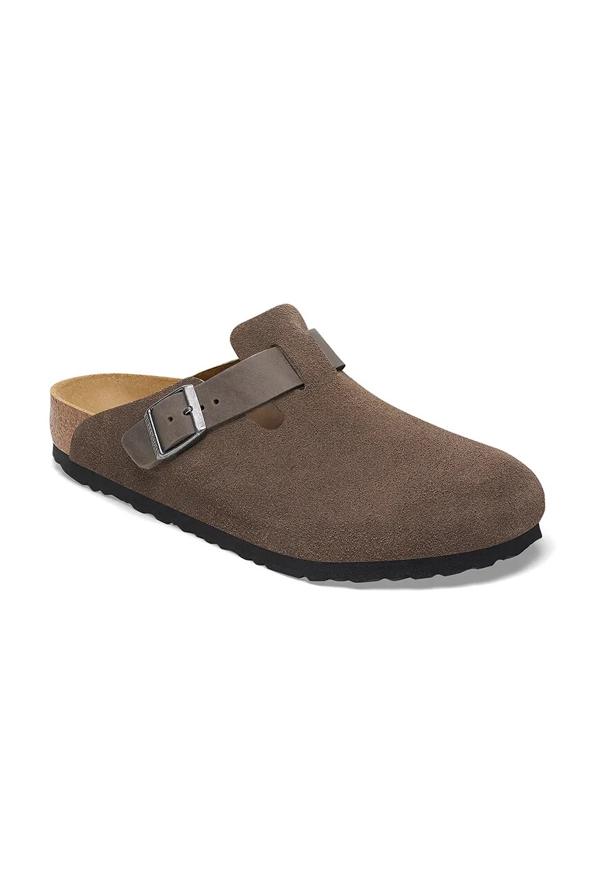 

Замшевые шлепанцы Boston Birkenstock, зеленый