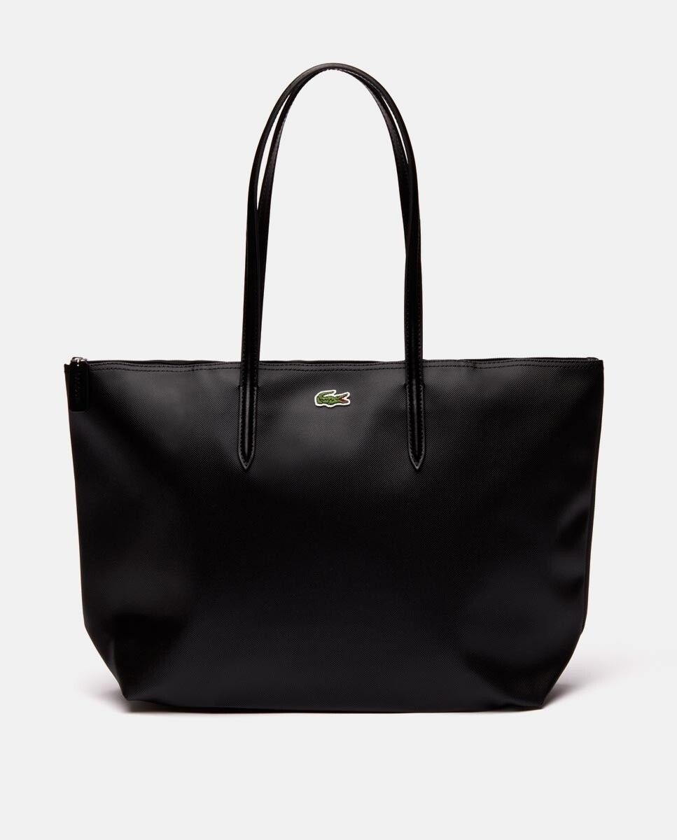 

Большая черная сумка для покупок Lacoste с логотипом Lacoste, черный