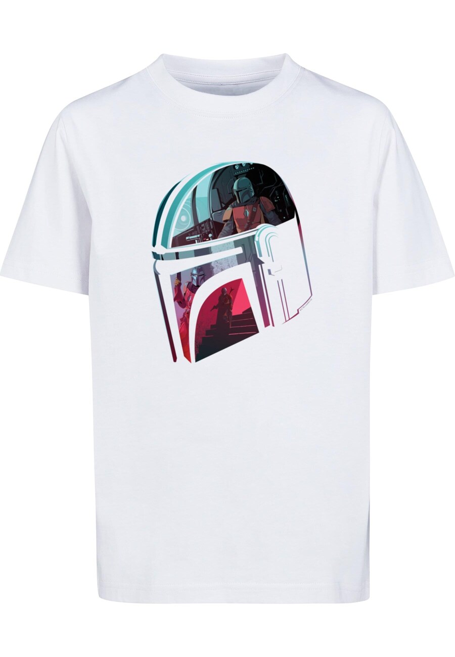 

Рубашка ABSOLUTE CULT Star Wars - Mandalore Helmet Reflection, белый