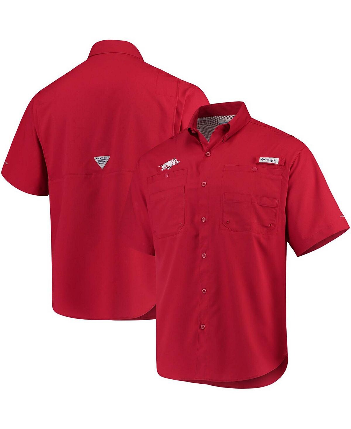 

Мужская рубашка Cardinal Arkansas Razorbacks PFG Tamiami Columbia