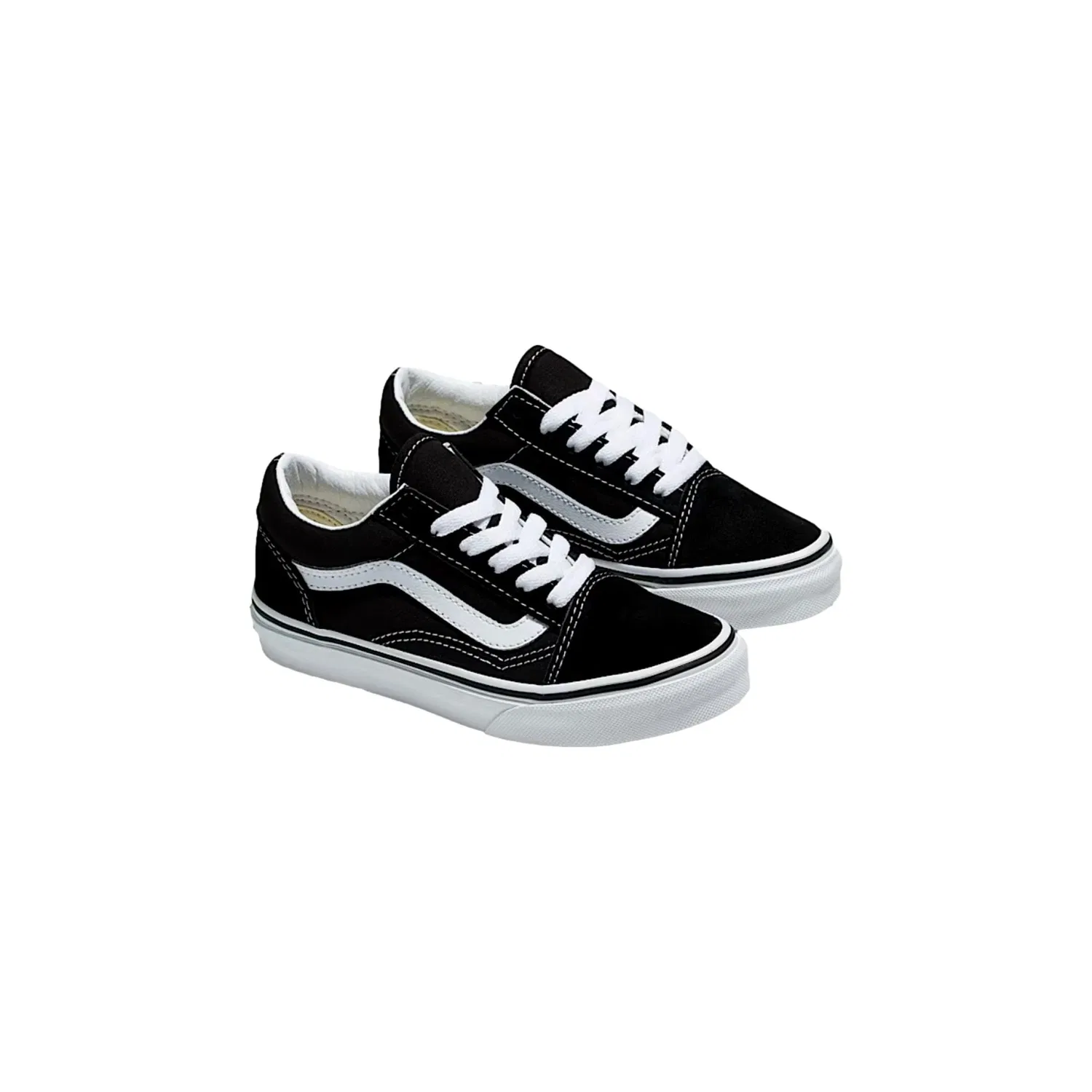Vans Old Skool Black / True White VN000W9T6BT Pre-School — фото 2