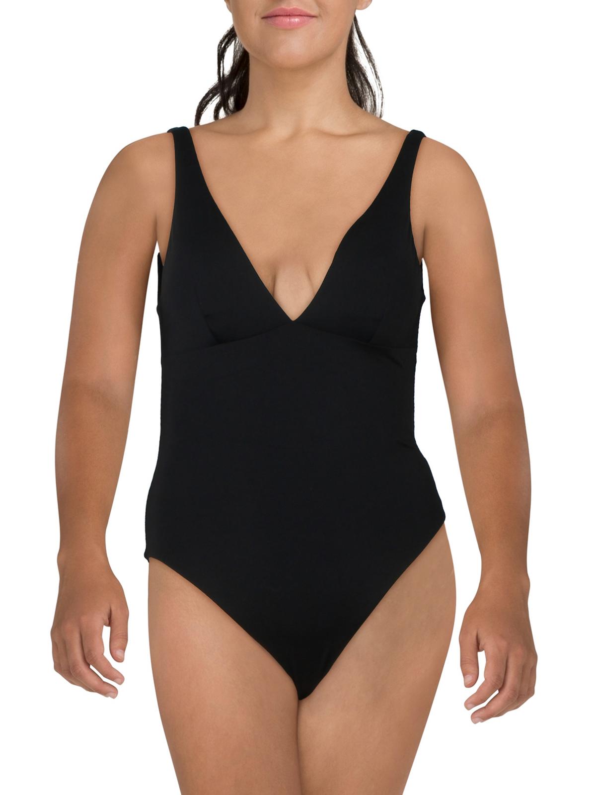

Женский цельный купальник из плотного нейлона Seafolly, черный