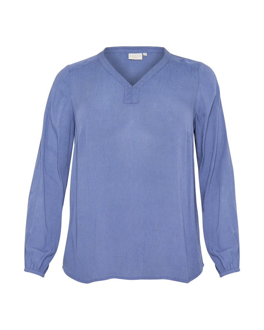 

Блузка KAFFE CURVE Blouse Annia, светло-синий