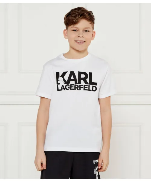 

Футболка Regular fit Karl Lagerfeld Kids, белый