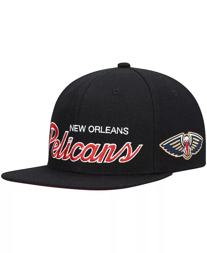 

Мужская черная кепка Snapback New Orleans Pelicans Hardwood Classics Script 2.0 Mitchell & Ness