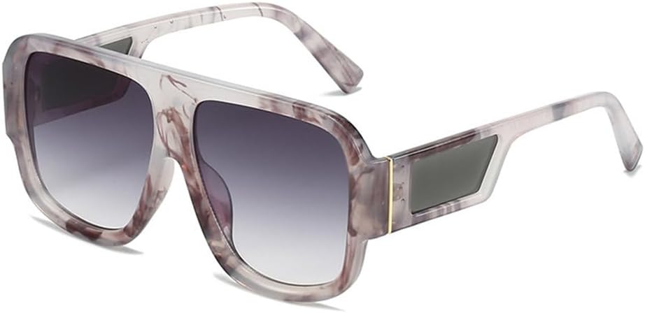 

Винтажные солнцезащитные очки для женщин, модные градиентные очки с защитой от УФ-излучения UV400, мужские солнцезащитные очки с красочным леопардовым принтом MTZJH, Grey Pattern Gray