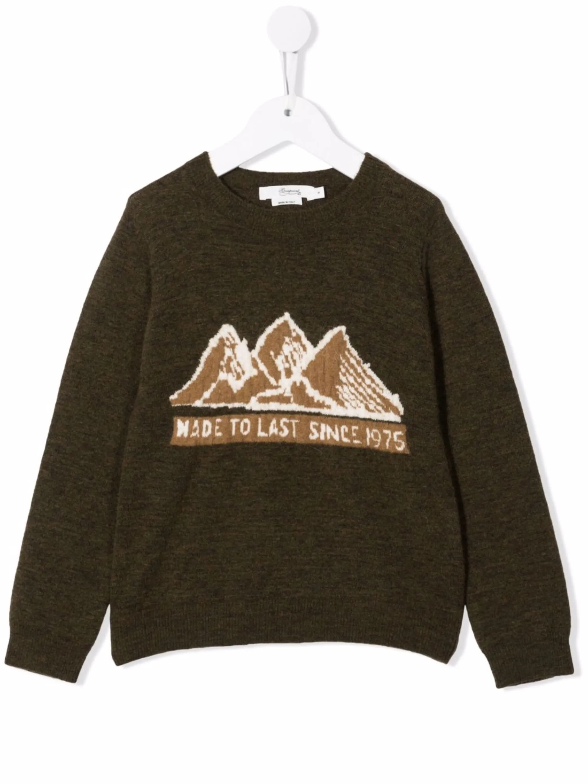 

Свитер с надписью Bonpoint, зеленый