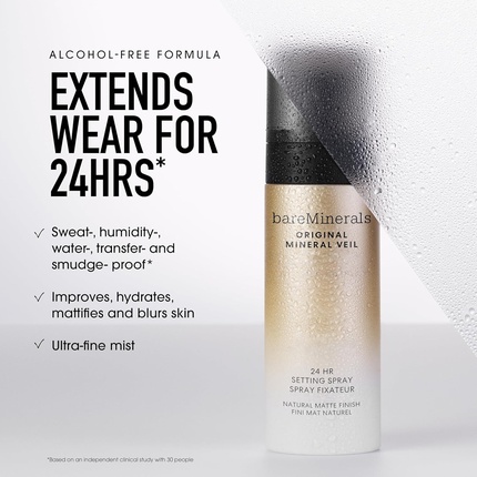 Спрей для макияжа Original Mineral Veil Natural Matte Setting Spray 24hr Makeup Lock — фото 3