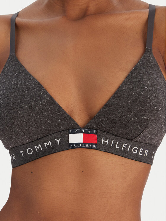 Бюстгальтер бралетт UW0UW06224 Tommy Hilfiger, серый — фото 4