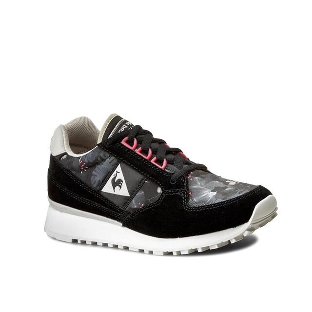 Eclat зимние женские черные кроссовки с цветочным принтом Le Coq Sportif, черный