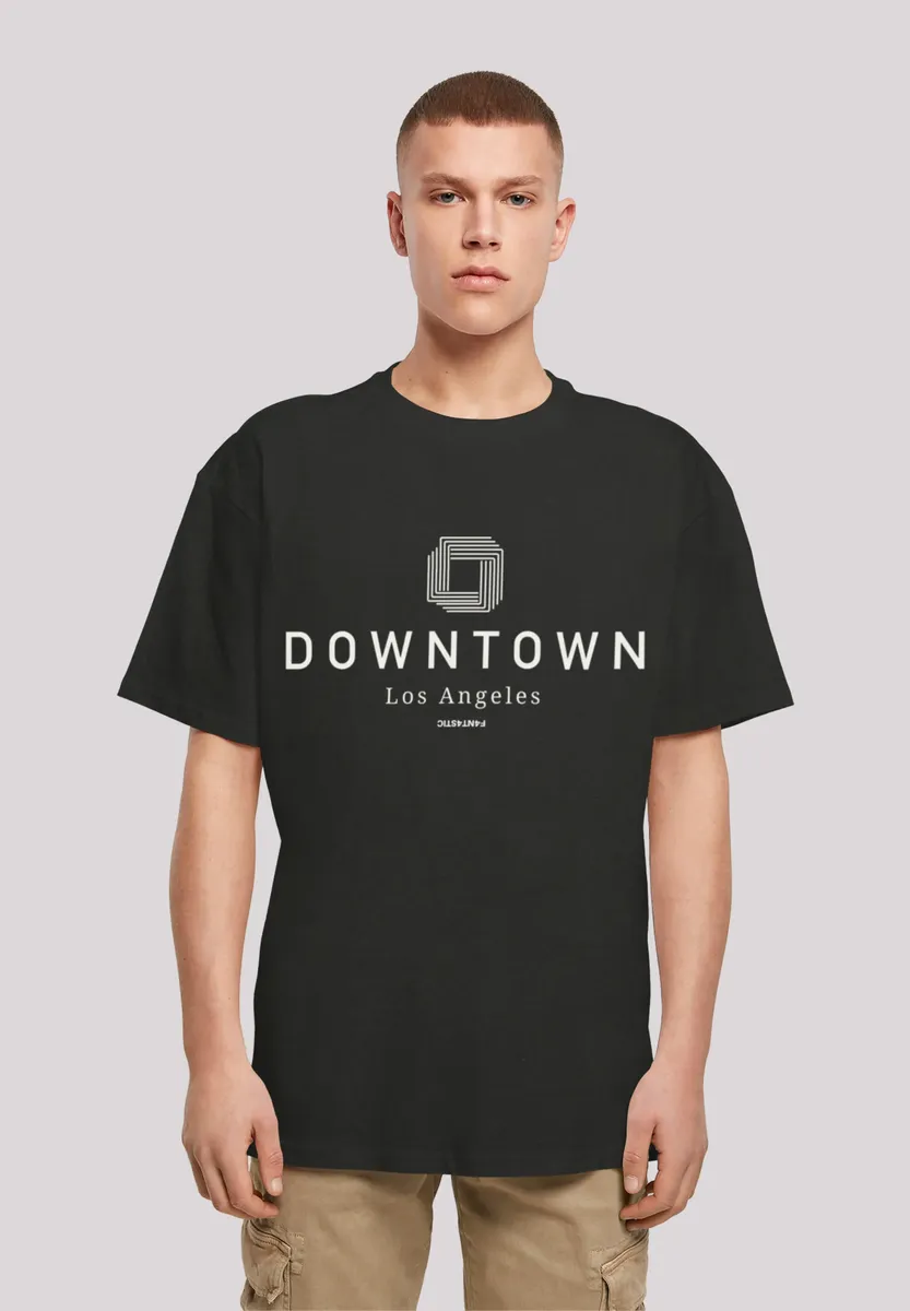 

Футболка F4NT4STIC "Downtown LA OVERSIZE TEE", принт, черный