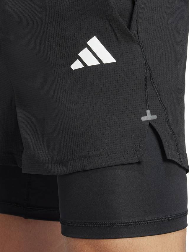 Мужские шорты Gym+ 2-в-1 adidas, Black — фото 3