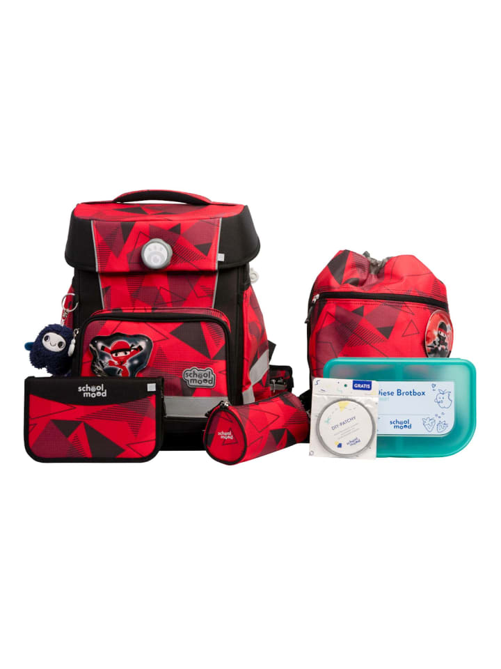 

SCHOOL-MOOD Школьный рюкзак Champion Maxx Pro Mila, 7 предметов, в дизайне "Ниндзя"