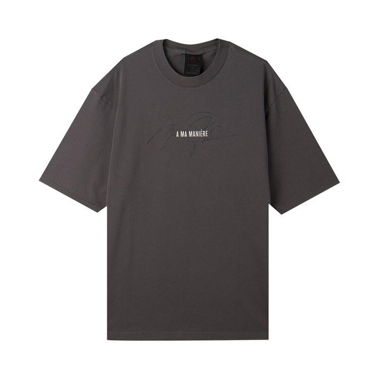 

Футболка Air Jordan x A Ma Maniére Short-Sleeve 'Fog/Light Cream', серый