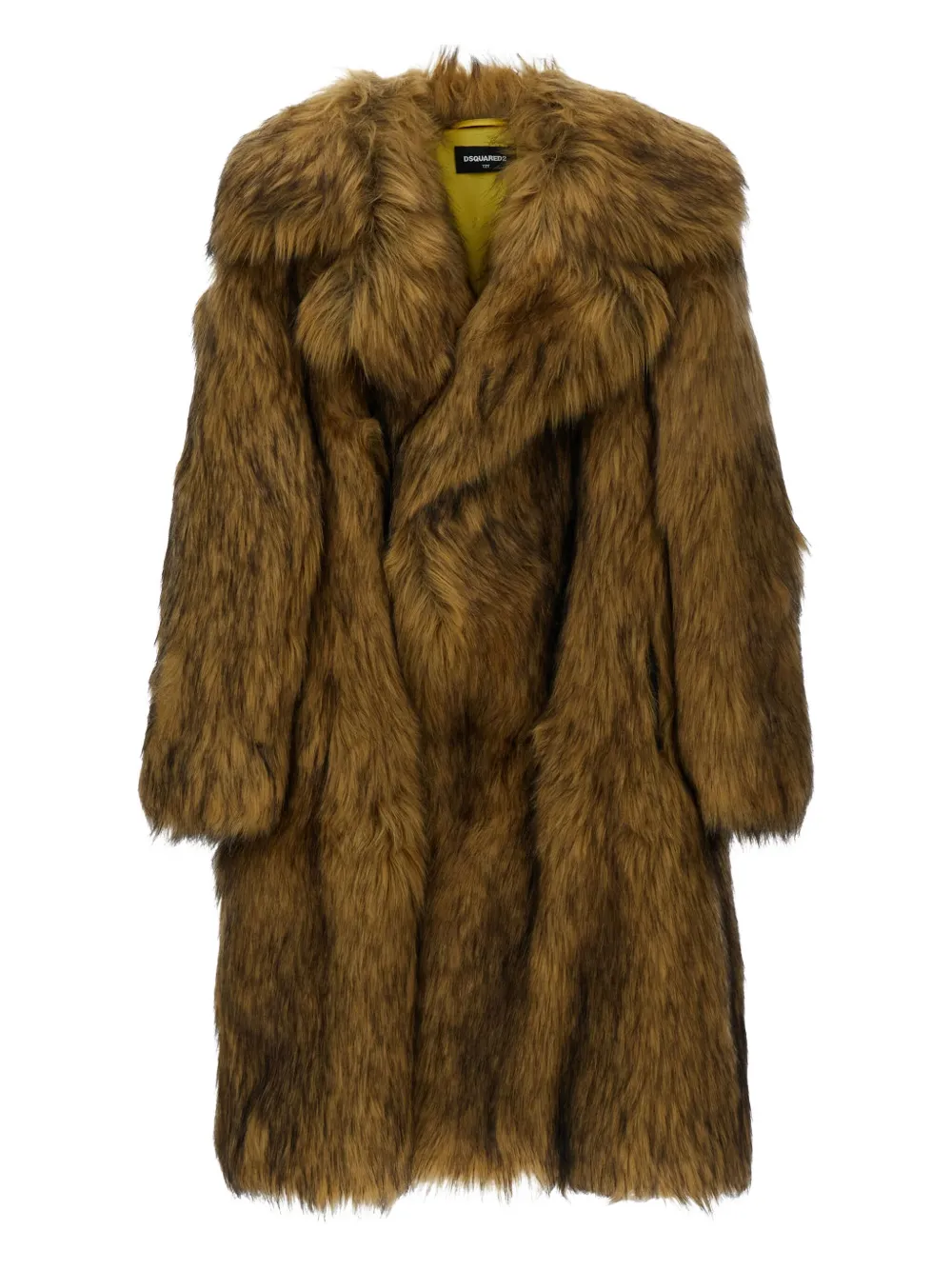 

Пальто с пушистым воротником DSQUARED2 KIDS, коричневый