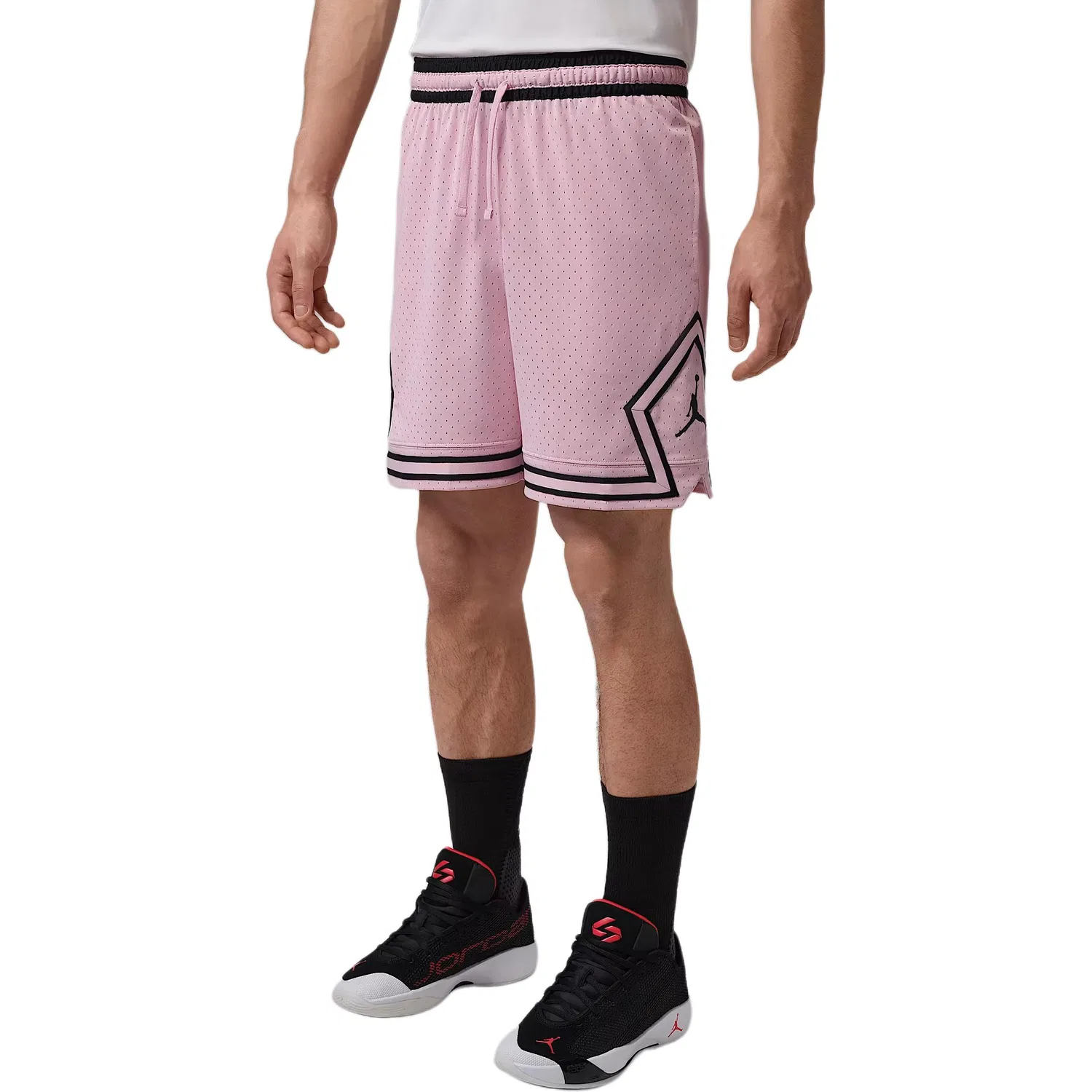 Спортивные повседневные шорты мужские Jordan, Carmine/Black/Black