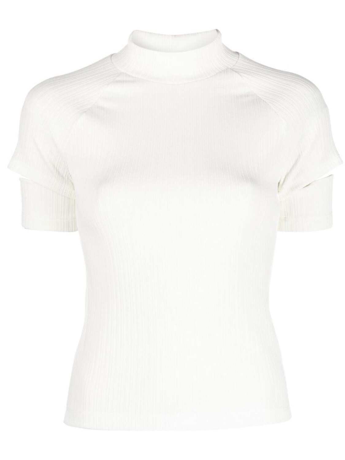 

Helmut Lang топ в рубчик с вырезами, белый