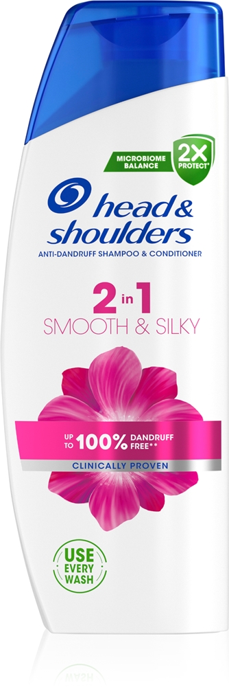 

Гладкий и шелковистый шампунь против перхоти «2 в 1» Head & Shoulders, 330 мл