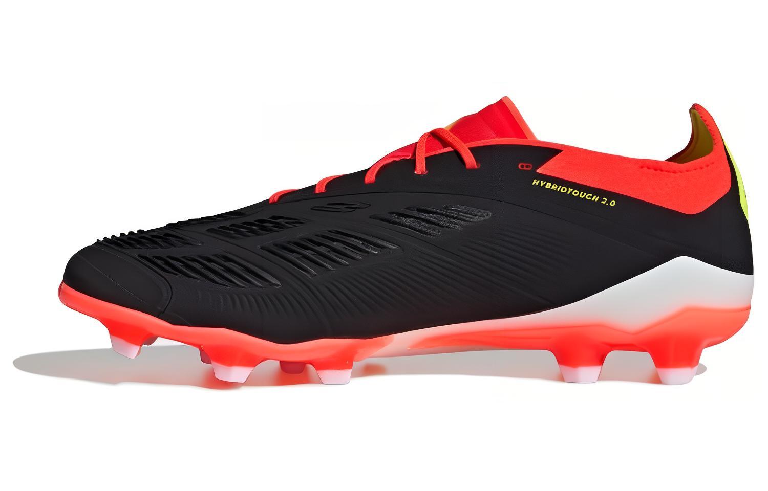 Adidas Predator Elite AG Бутсы с короткими резиновыми шипами HG унисекс черно-бело-красные
