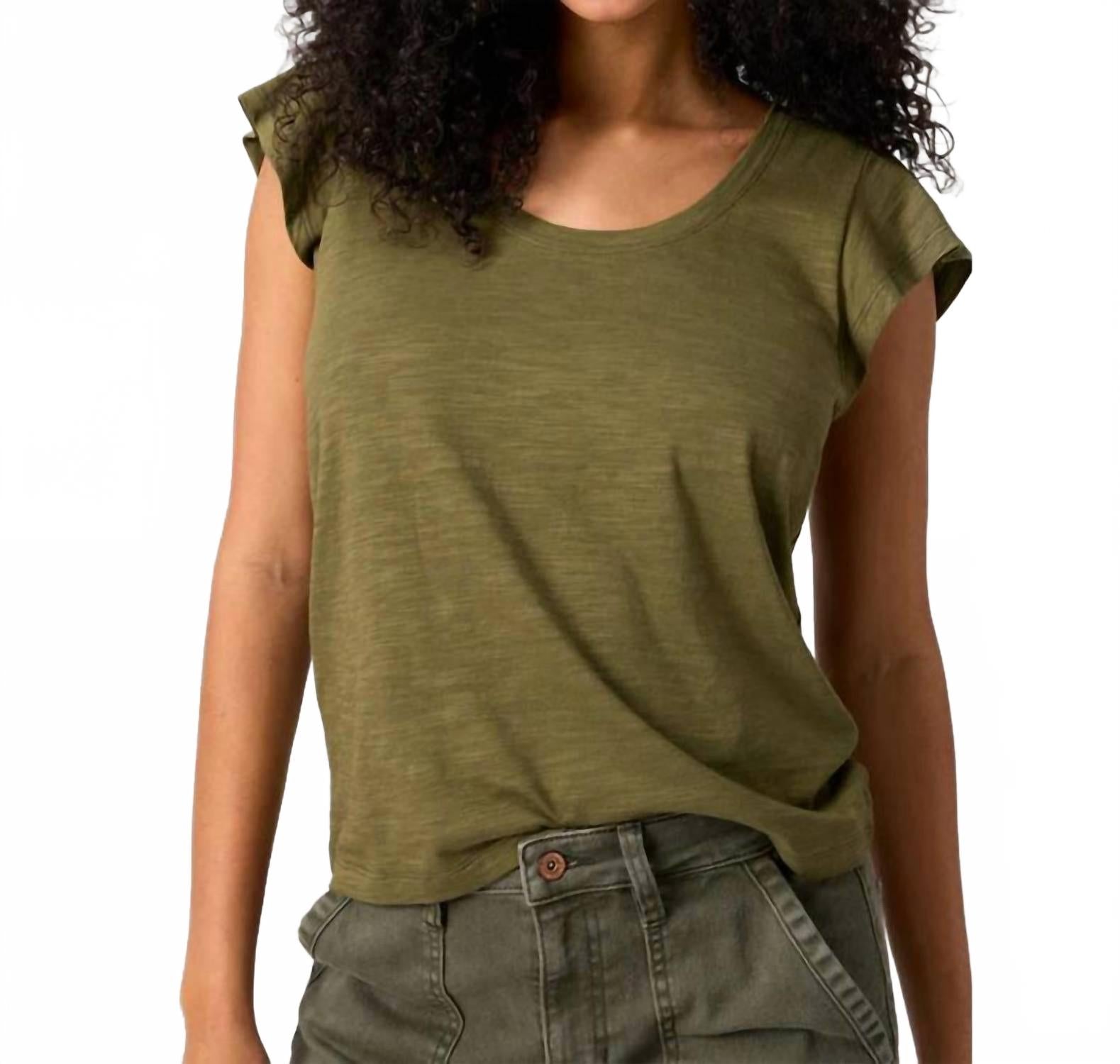 

Футболка Westside в мшисто-зеленом цвете Sanctuary