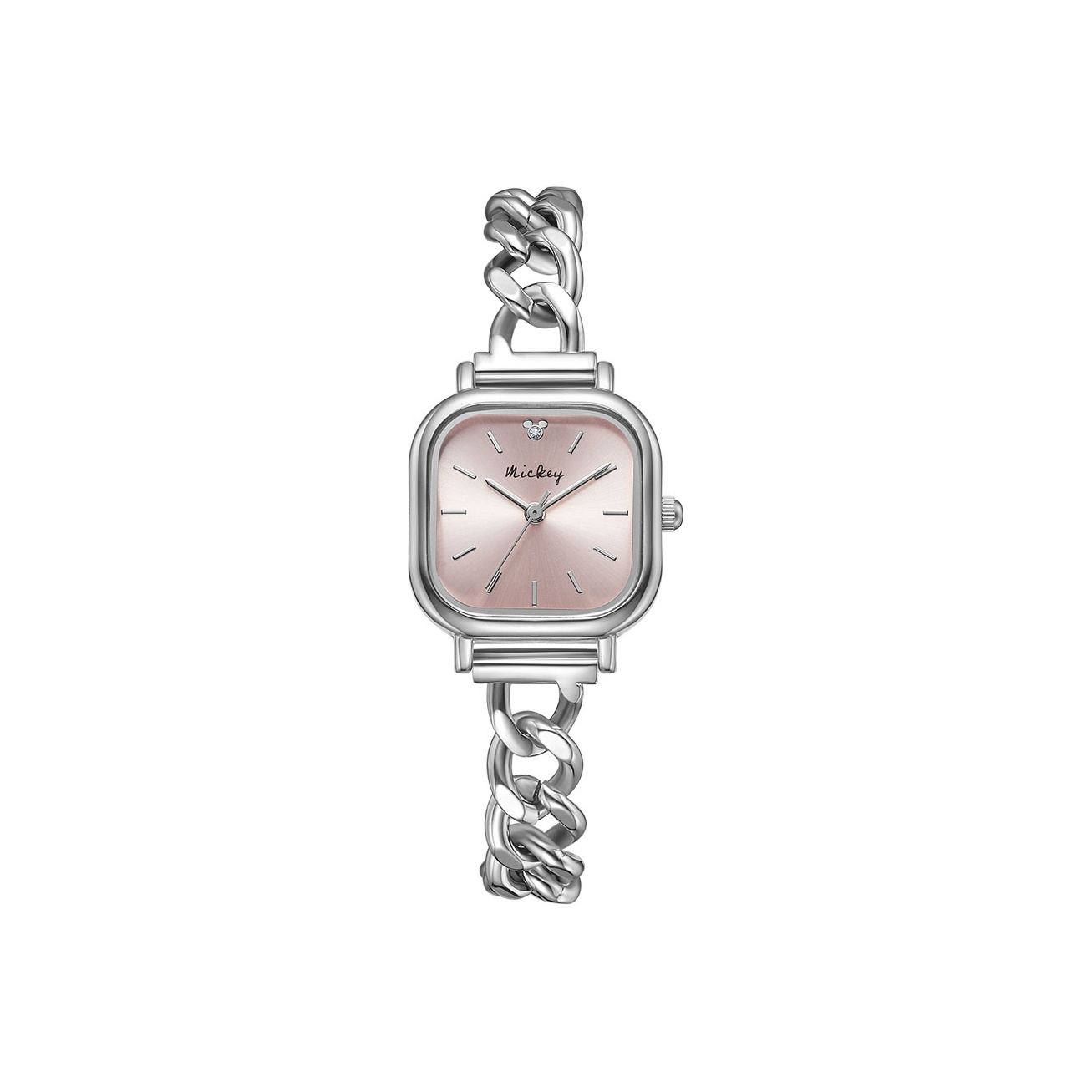 

Disney Часы Mickey Quartz Movement Alloy Strap Watch Women's Watch White Dial, MK-11680P